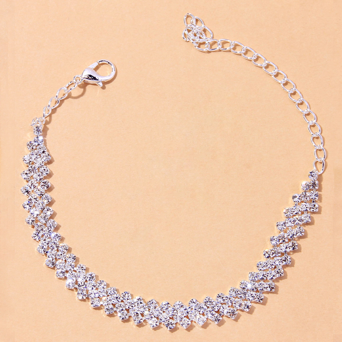 Crystal Rhinestone Anklet Bracelet Fashion Beach Foot Jewelry